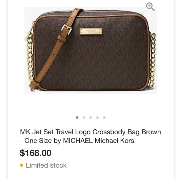 michael kors jet set travel logo crossbody